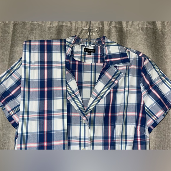 J. Peterman 1947 Plaid Shirtdress, size 6 NWOT - perfect for Derby Day! - Picture 2 of 6